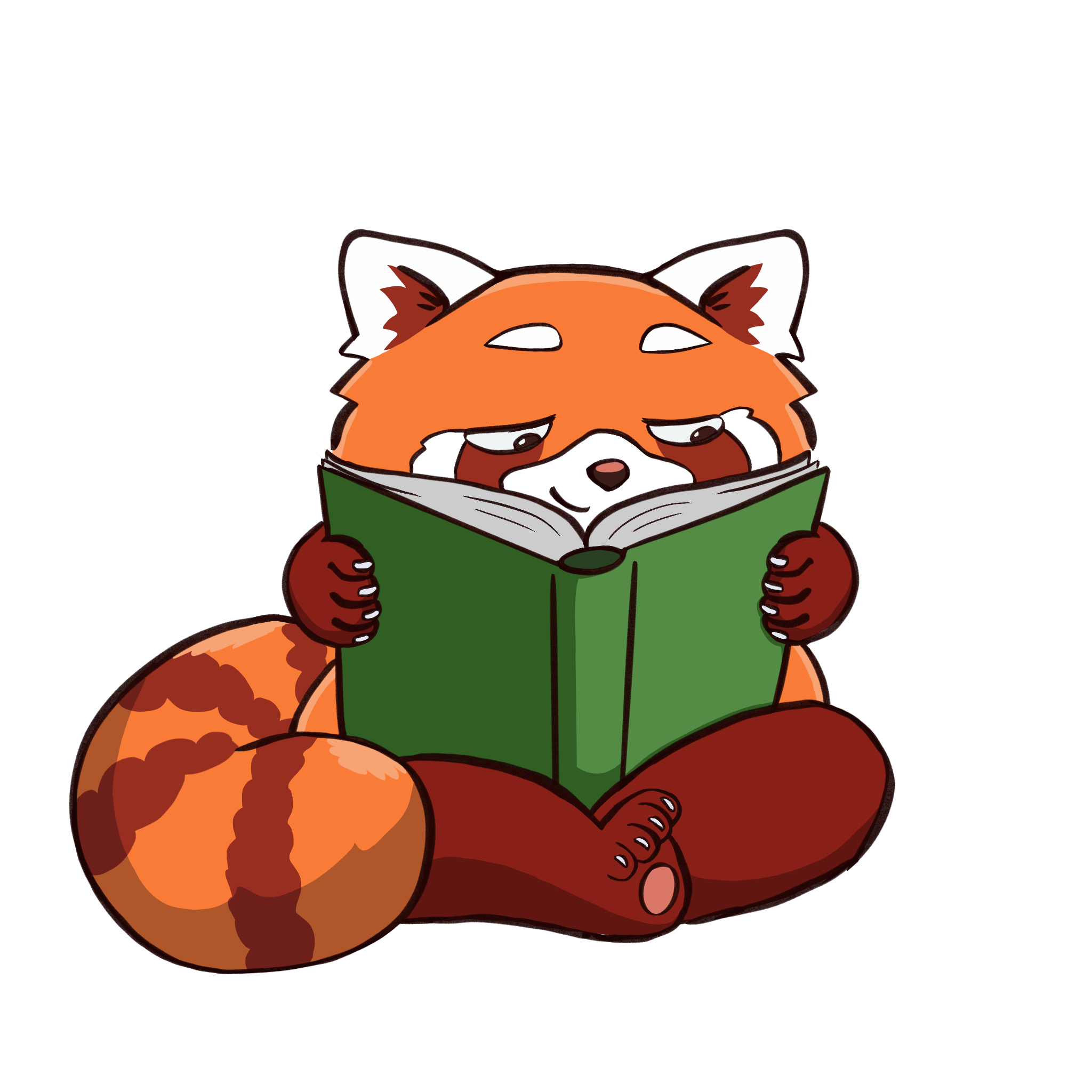 logo_red panda reading